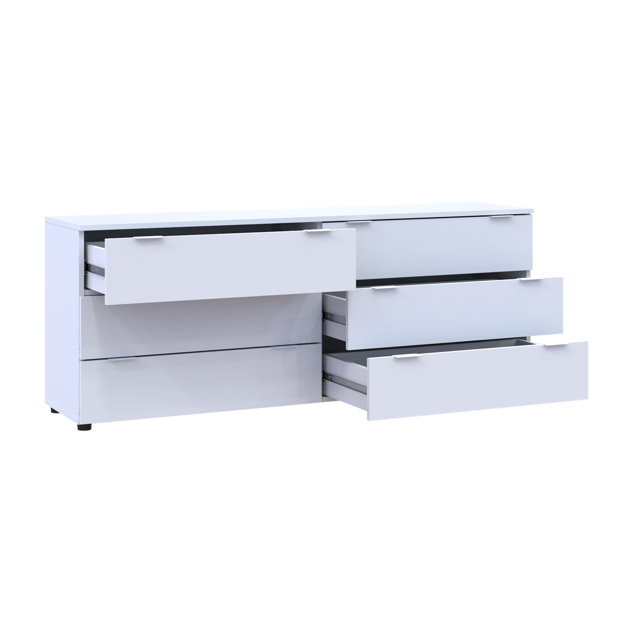 Комод Doros Рон 9 Білий 6 Шухлядок 160х38х62 (41516175) 5