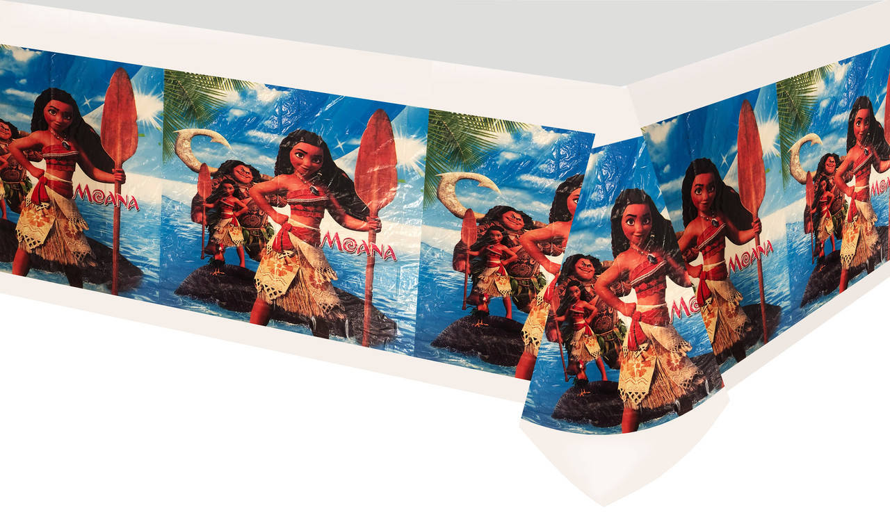 

Скатерть детская одноразовая с рисунками - Моана/Moana, Голубой