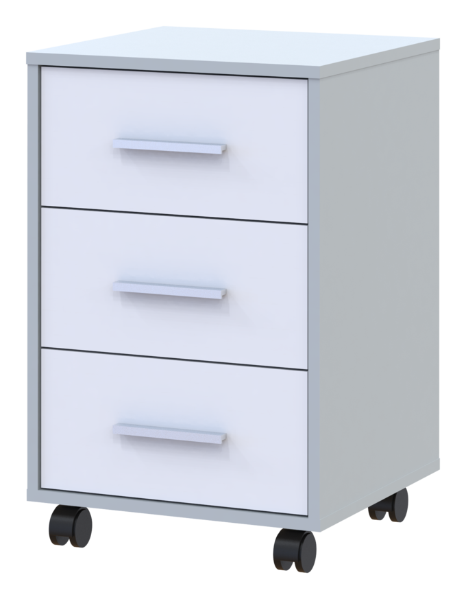 Тумба Doros Т3 Сірий/Білий 43х42х66.4 (41902061) 3