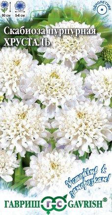 

Семена Скабиоза Хрусталь 0,2 грамма Гавриш, Белый