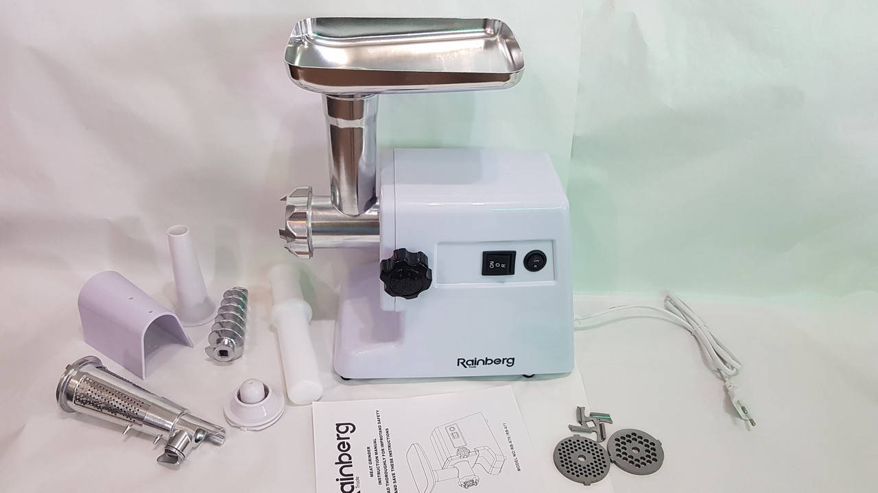 

Мясорубка с соковыжималкой Rainberg RB 670 Электромясорубка (2200 Вт)