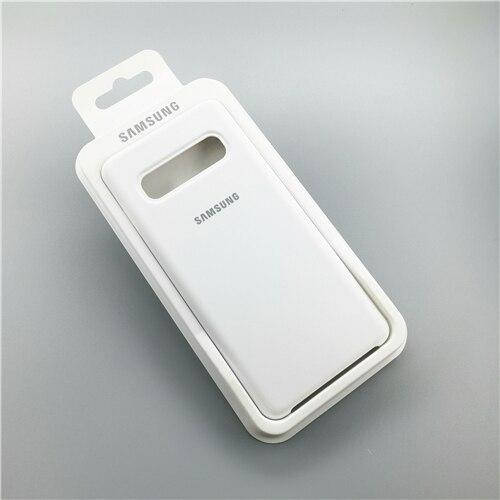 

Силиконовый чехол для Samsung Galaxy S10 Plus Белый микрофибра soft touch