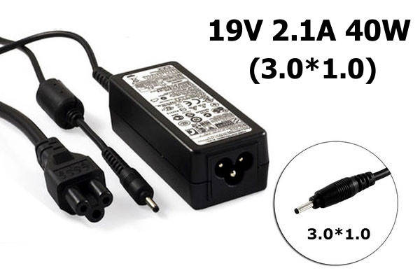 

Блок питания для ноутбука Samsung 19V 2.1A 40W 3.0x1.0 mm