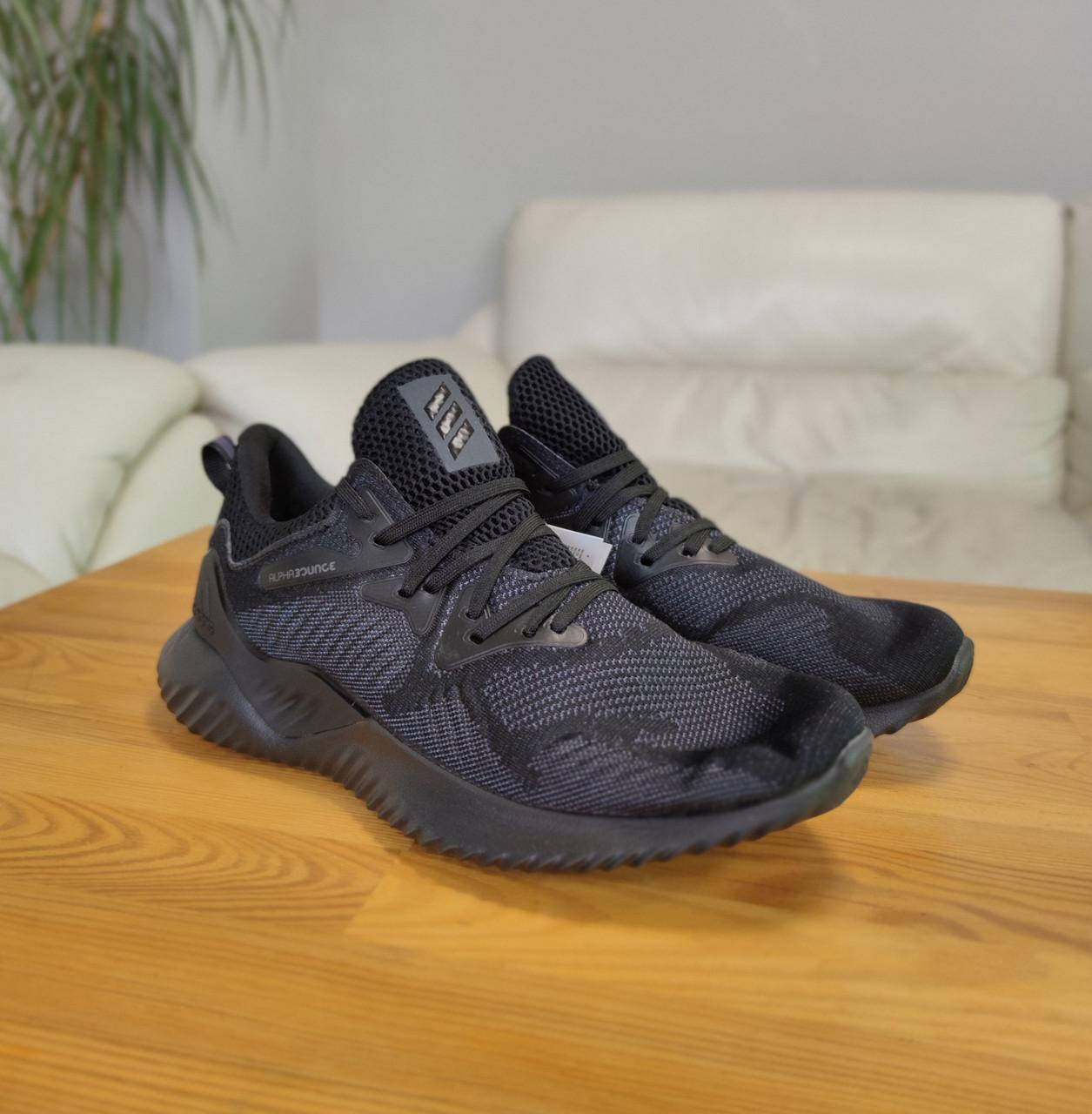 

Мужские Кроссовки Adidas Alphabounce Instinct Black Адидас Альфабаунс Инстинкт Чёрные (41)), Черный