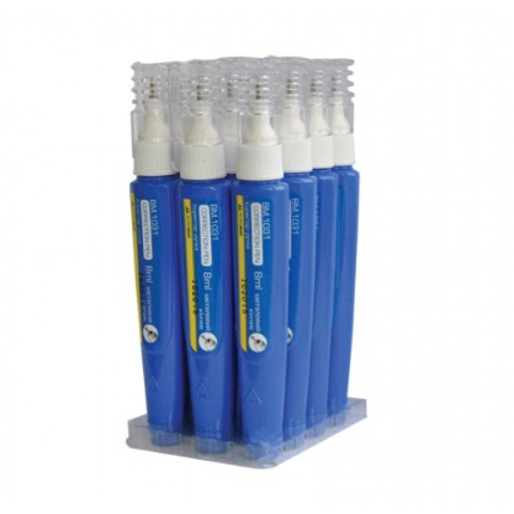 

Ручка коректор BUROMAX 8мл. металевий накінечник