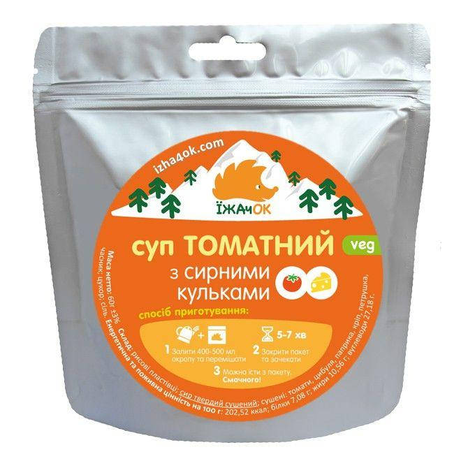 

Томатний суп з сирними кульками