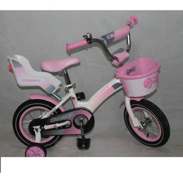 

Велосипед двухколёсный 12 дюймов Azimut KIDS BIKE CROSSER-3 розовый