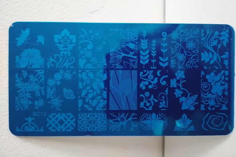 

Пластина для стемпинга металлическая № BC13