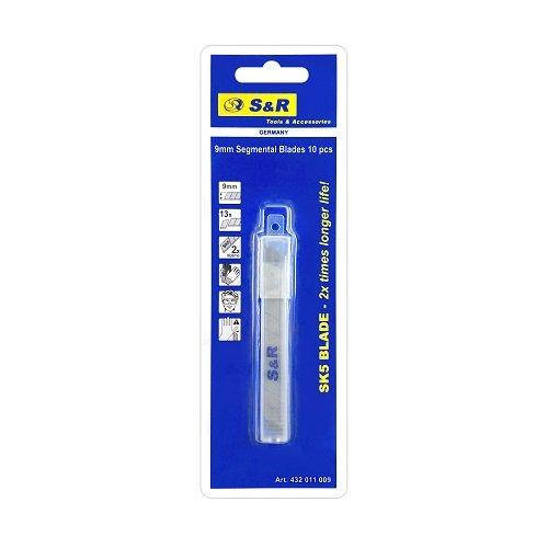 

Комплект сегментных лезвий S&R SK5 9 мм 10 шт 432011009