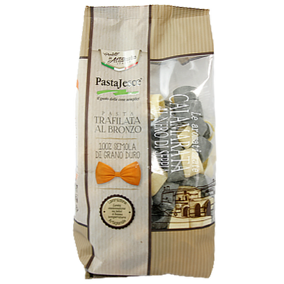 

Макарони Джеске з чорнилом каракатиці PastaJeske 500g 12шт/ящ (Код : 00-00005926)