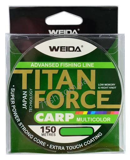 

Леска Weida цветная 150m Titan Force Carp multicolor 0,35mm -13.5кг, Разные цвета
