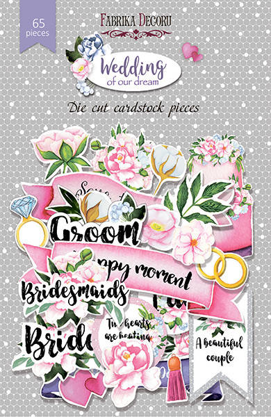 

Висічки - Wedding of our dream - Fabrika Decoru - 65 шт.