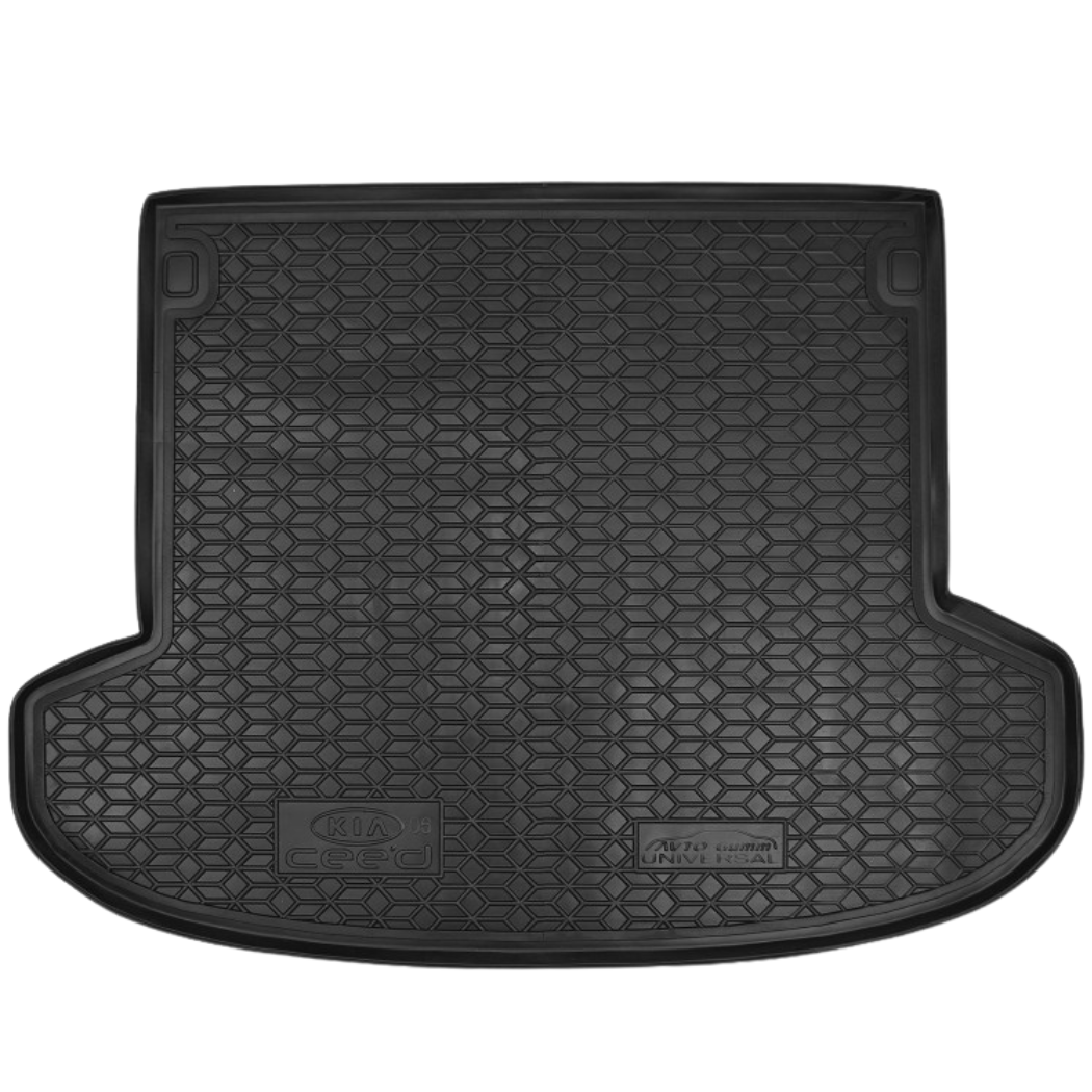 

Мягкий полиуретановый коврик в багажник Kia Ceed / КИА ЦИД 2006+ универсал, Черный