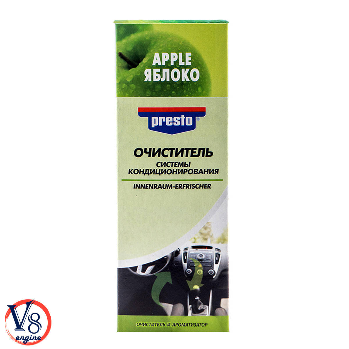 

Очиститель системы кондиционирования "яблоко" Presto Innenraum-Erfridcher (217883) 150мл