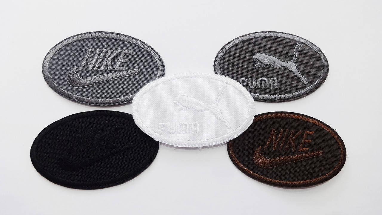 

Термоаппликация спортивная Nike, Adidas, Puma цветная 40*65 мм, Разные цвета