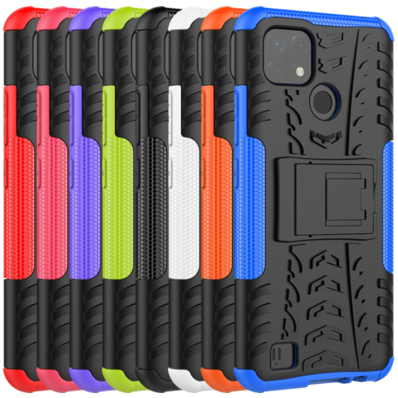 

PC + TPU чехол Armor для Realme C21 (на реалми с21), Разные цвета