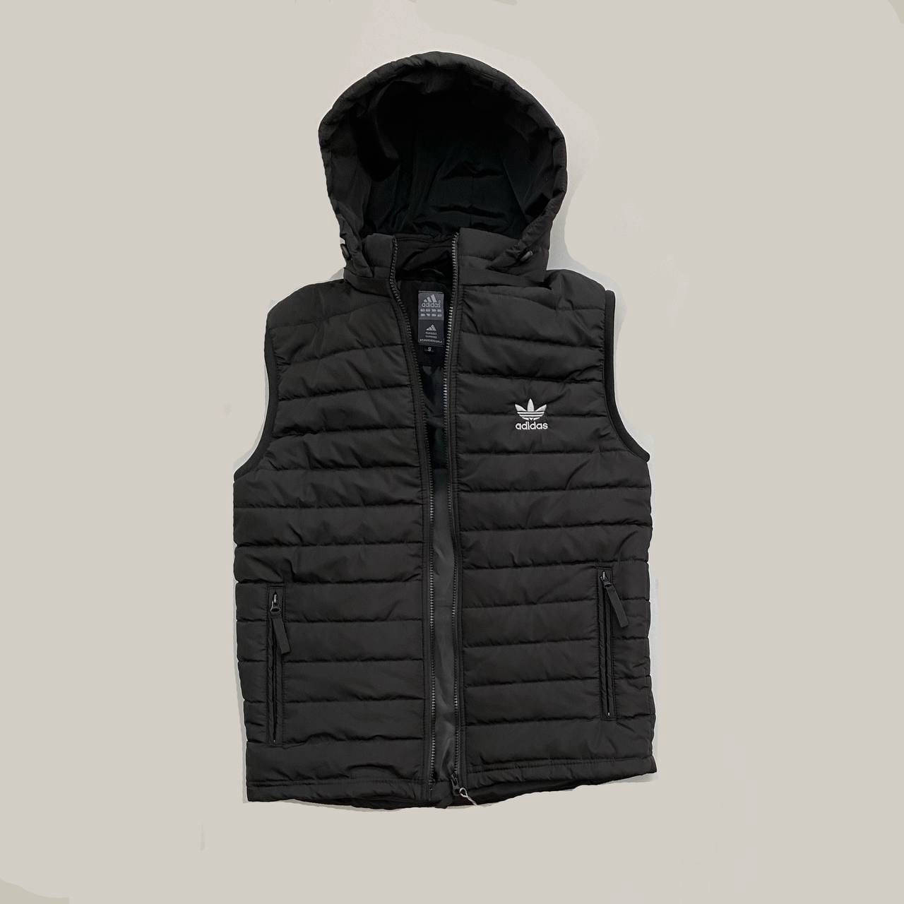 

Жилетка мужская Adidas демисезонная до 0*С | Безрукавка мужская весенняя осенняя Адидас утепленная с капюшоном