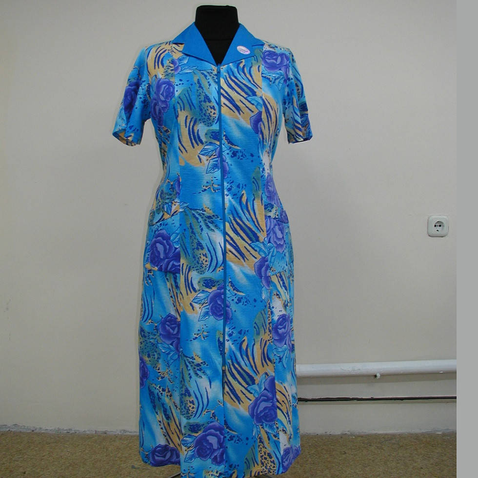 

Халат клеш с воротником, Разные цвета