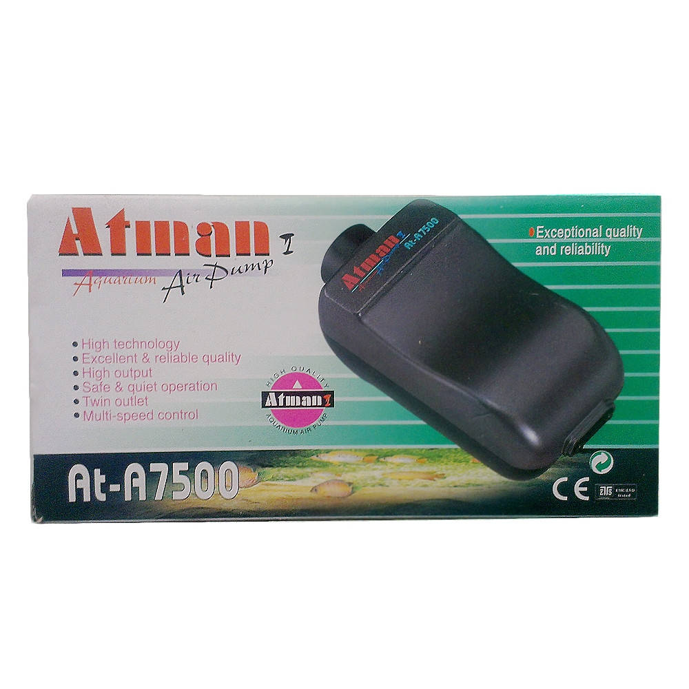 

Двухканальный компрессор для аквариума Atman AT-7500