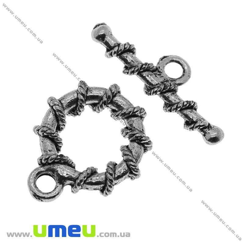 

Тогл, Античное серебро, 23х19 мм, 1 шт (ZAM-010993)