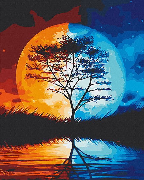 

Набор для росписи на подрамнике картина по номерам "Летнее солнцестояние" 40*50см