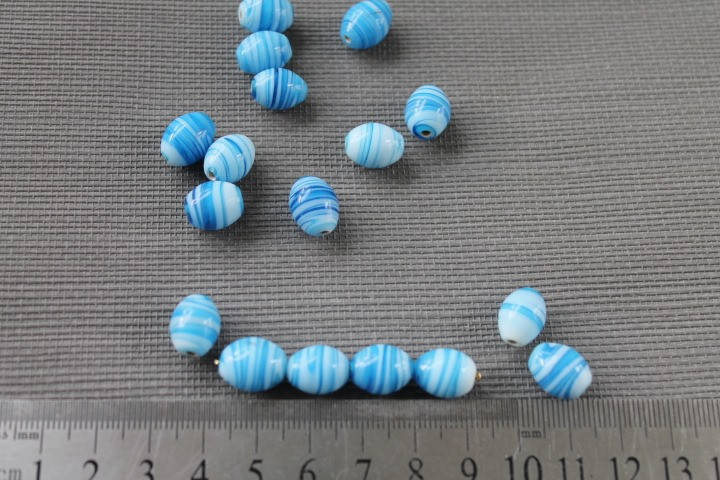 

Бусины Лэмпворк (Lampwork) 12\10 мм, 1 шт