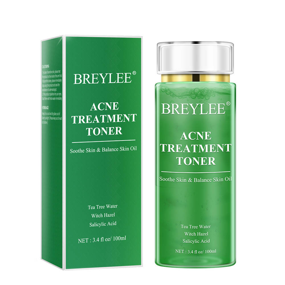 

Тонер от акне прищей и угрей с водой листьев чайного дерева Breylee Acne Treatment Facial Toner, 100мл