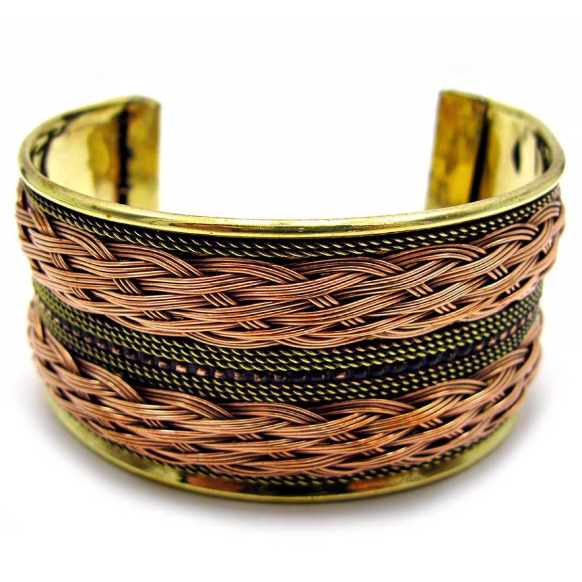 

Браслет медный Узор из плетения