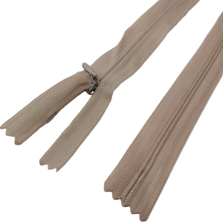 

344 бежевая молния потайная, 50 см (6-2426-В-177), Бежевый