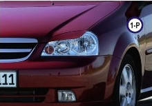 

Реснички на фары Chevrolet Lacetti тип1, Черный