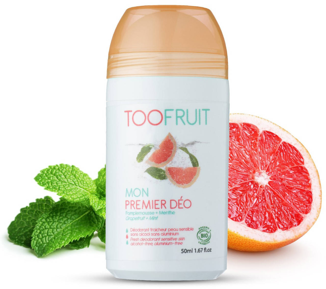 

TOOFRUIT Fresh Deodorant Sensetive Skin Дезодорант "Мой первый део" Грейпфрут