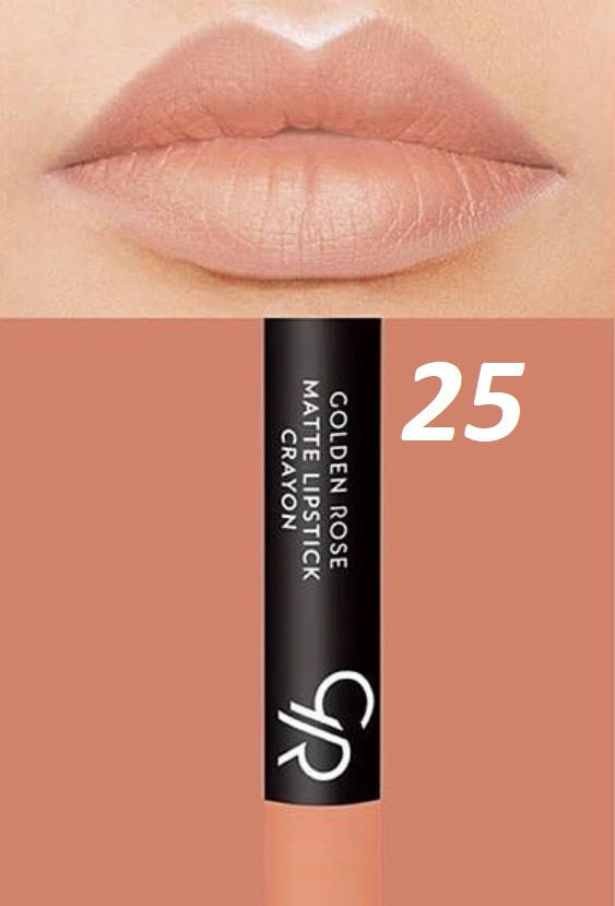 

Матовая помада-карандаш для губ Golden Rose Matte Lipstick Crayon 25