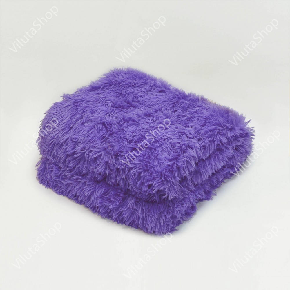 

Покрывало длинный ворс травка Сиреневый 220х240