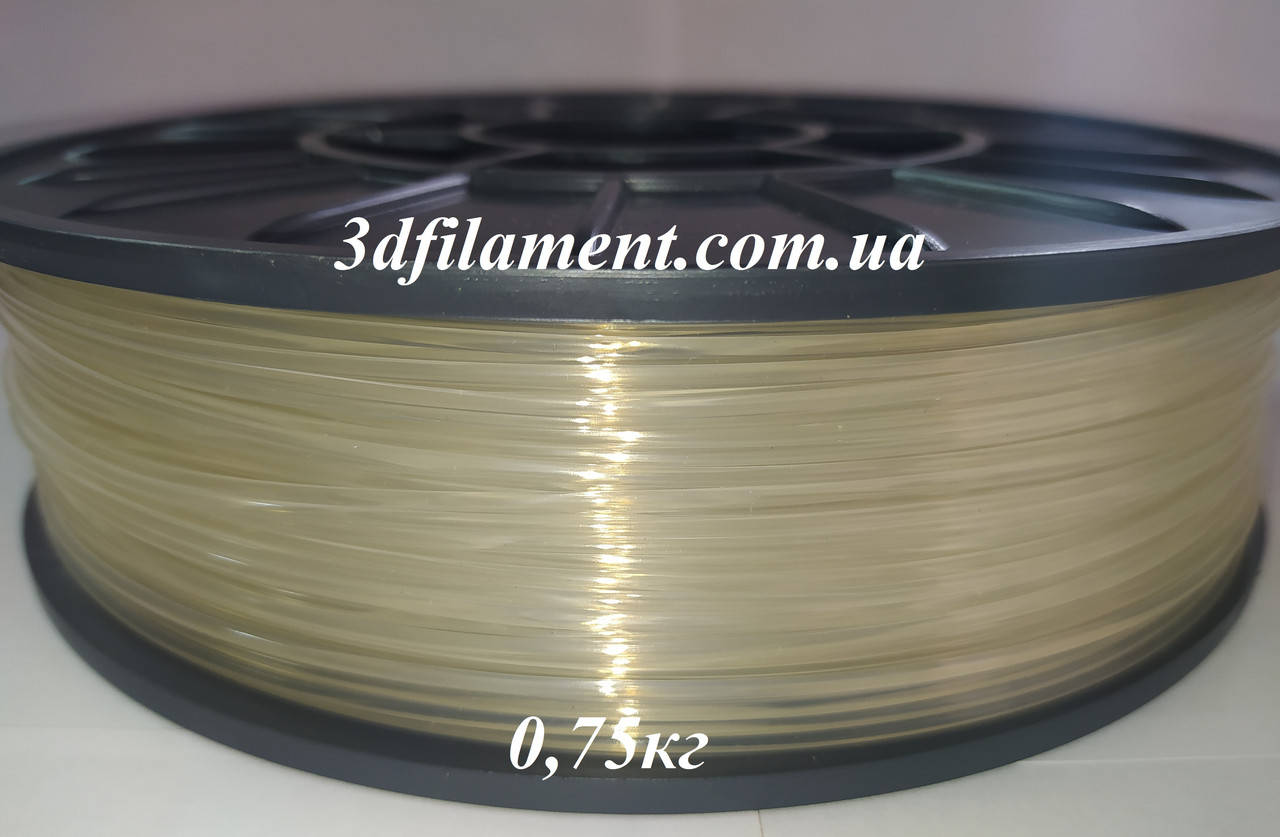 

Пластик PLA (ПЛА) прозорий 1,75mm 0,75кг