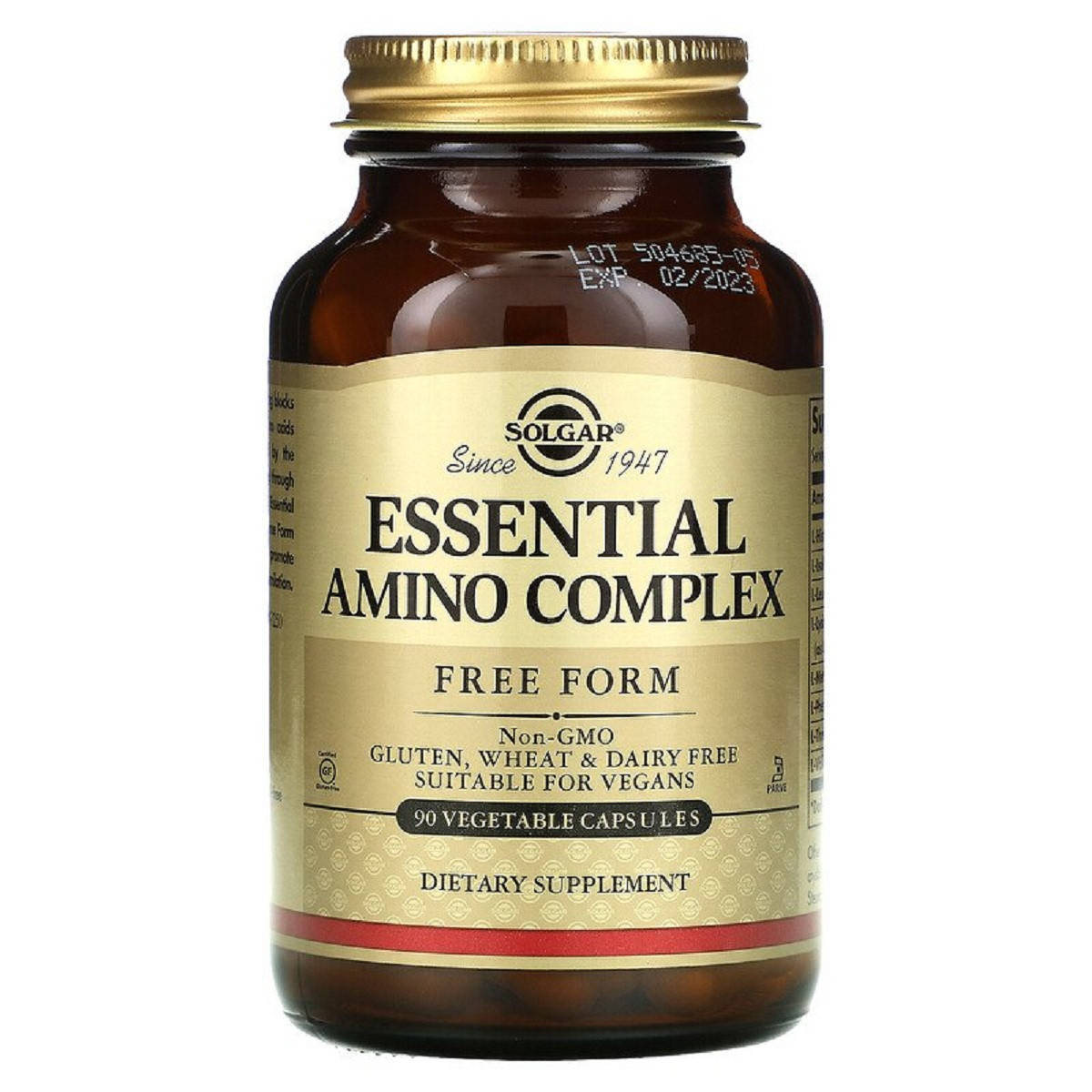 

Аминокислотный Комплекс, Essential Amino Complex, Solgar, 90 капсул
