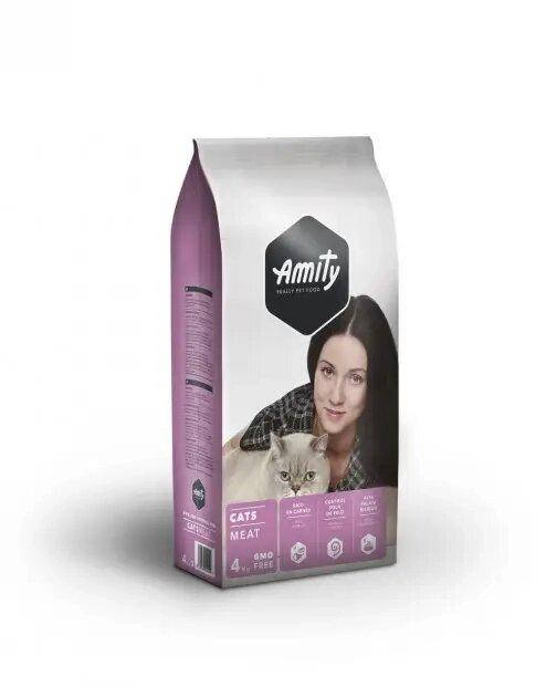 

Сухой корм Amity Eco Cat Meat 4 кг для котов всех пород с мясом