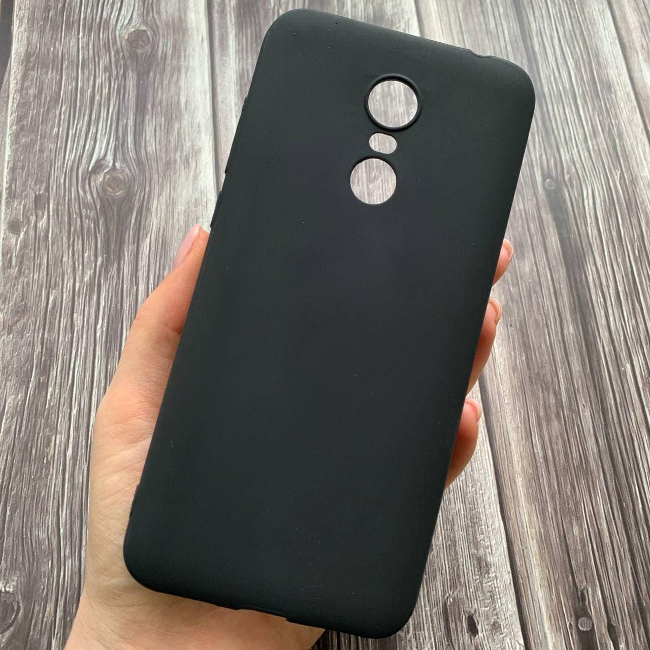 

Чехол для Xiaomi Redmi 5 Plus цветной яркий плотный силиконовый чехол на сяоми редми 5 плюс черный