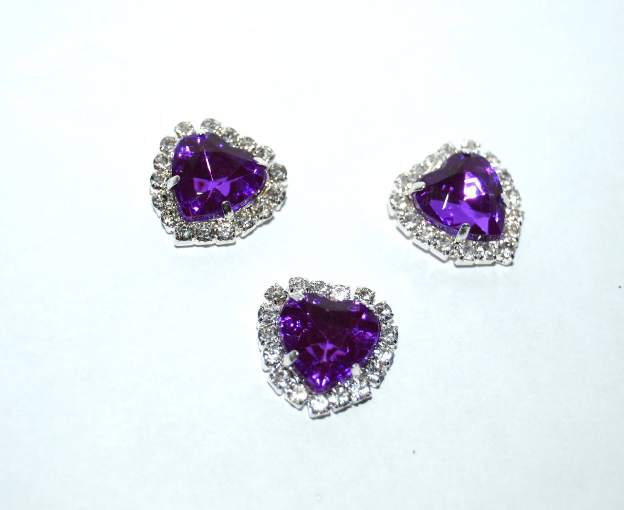 

Серединка Серце 18мм, колір-срібло+фіолетовий