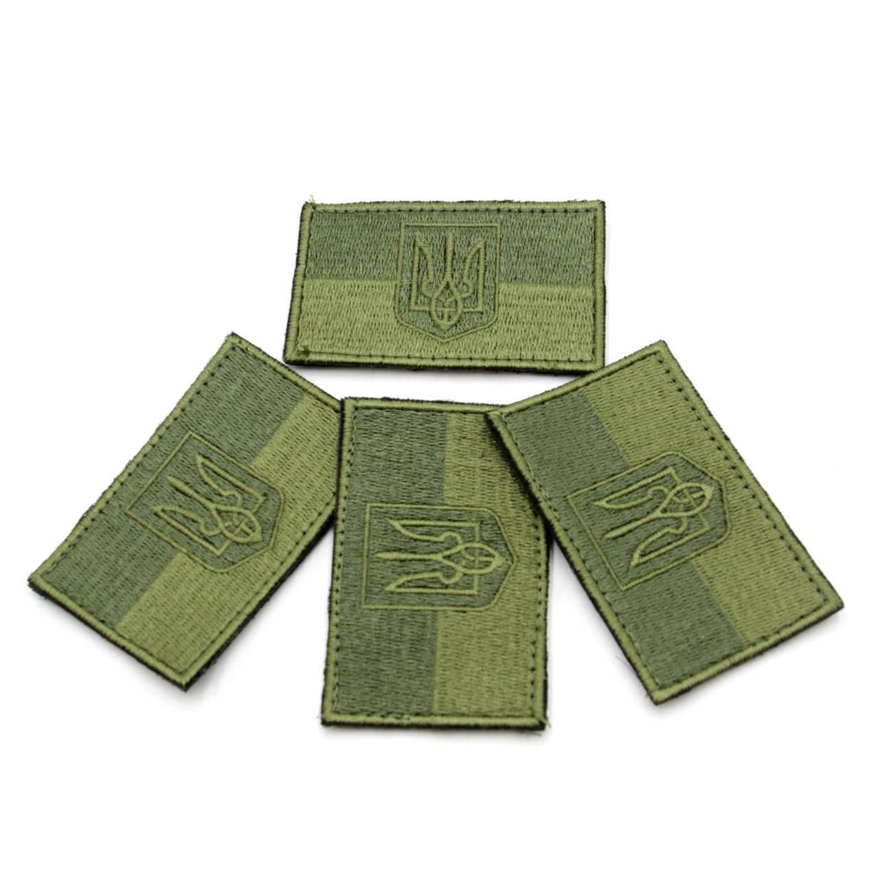 

Тактический Шеврон олива с гербом Украины 8см*5см, полевой шеврон прапор хаки, шеврон/нашивка с липучкой ЗСУ