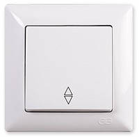 

Выключатель проходной (переключатель) белый Gunsan Visage