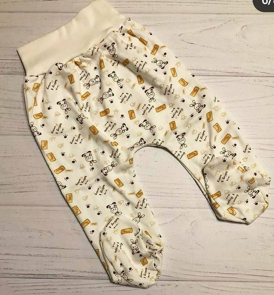 

Повзуни на єврорезинці, в тканині інтерлок, 68 розмір