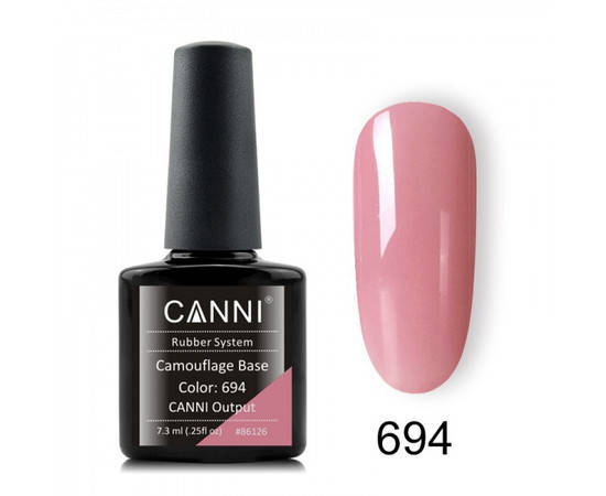 

Камуфлирующая база для гель лака CANNI 7,3 мл № 694, розовая