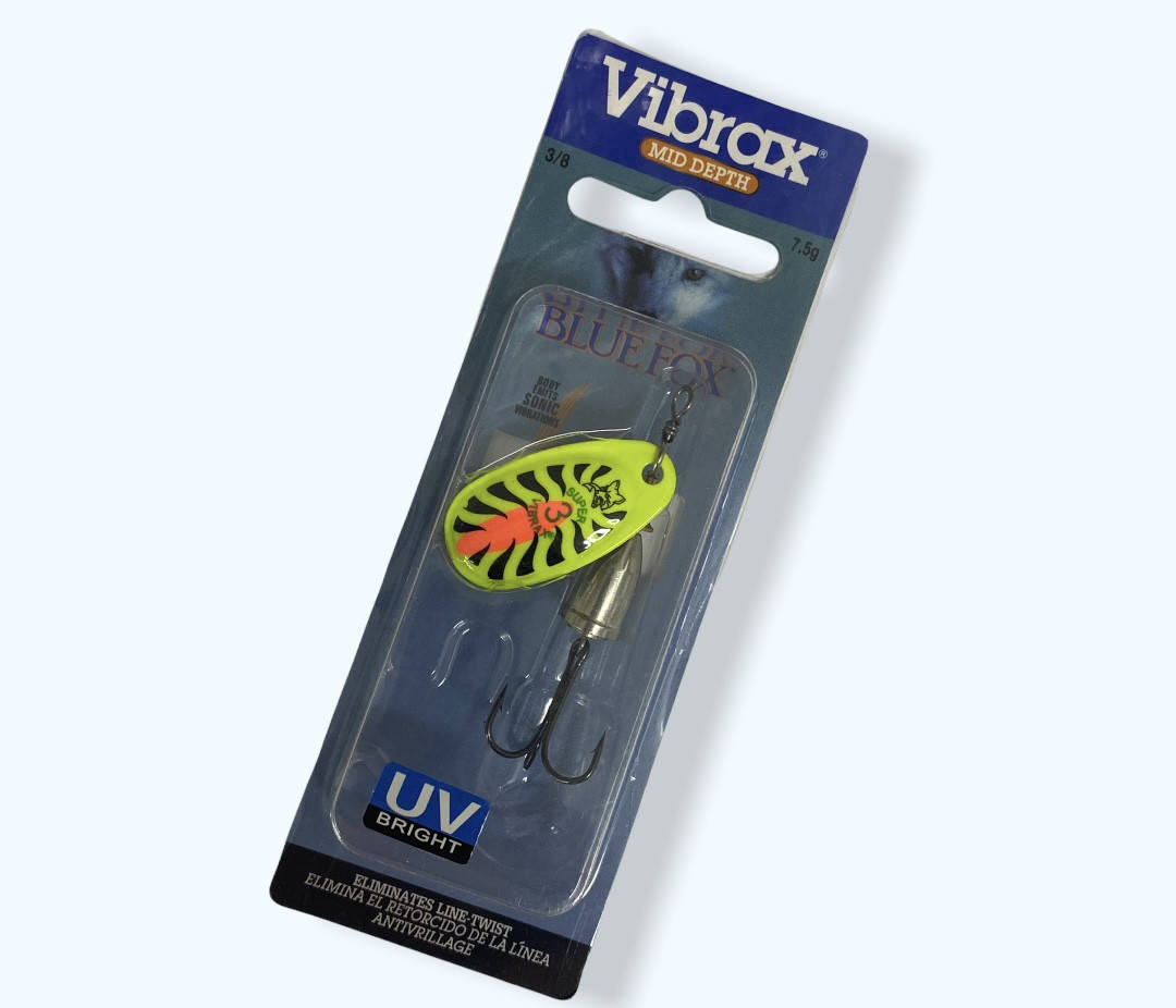 

Блесна вертушка светонакопительная BLUE FOX UV 7.5 г. 12, Синий