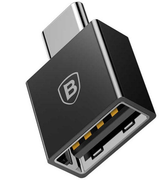 

Переходник BASEUS Type-C OTG Exquisite, 2.4A, черный