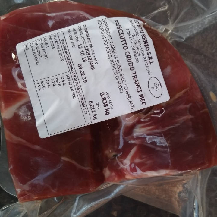 

Прошутто кусковое итальянское сыровяленное мясо прошуто крудо