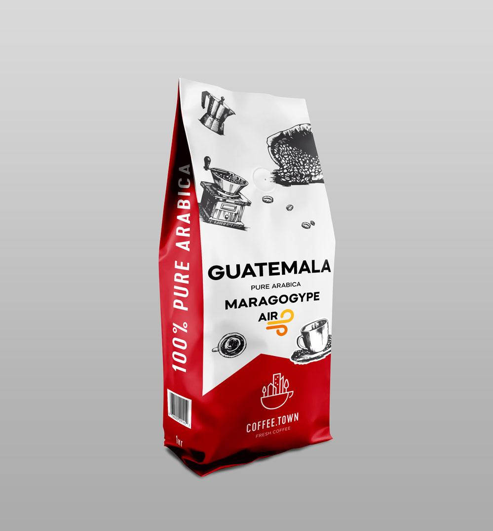 

Кава в зернах Арабіка Гватемала Марагоджип 250г