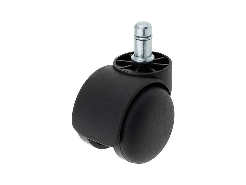 

Ролик D-50 мм пластиковый Чёрный со штифтом для кресел ДС, Черный