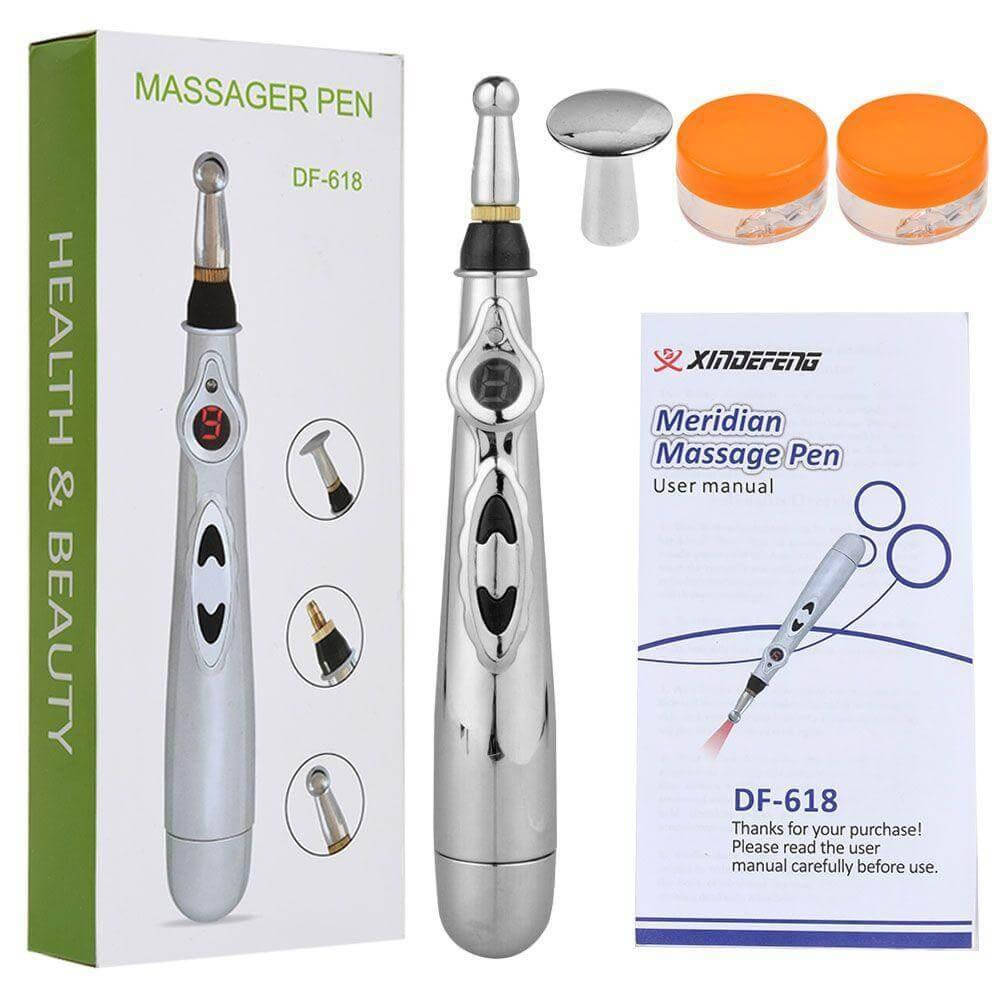

Акупунктурный массажер в форме ручки Massager Pen DF-618 171292, Серый