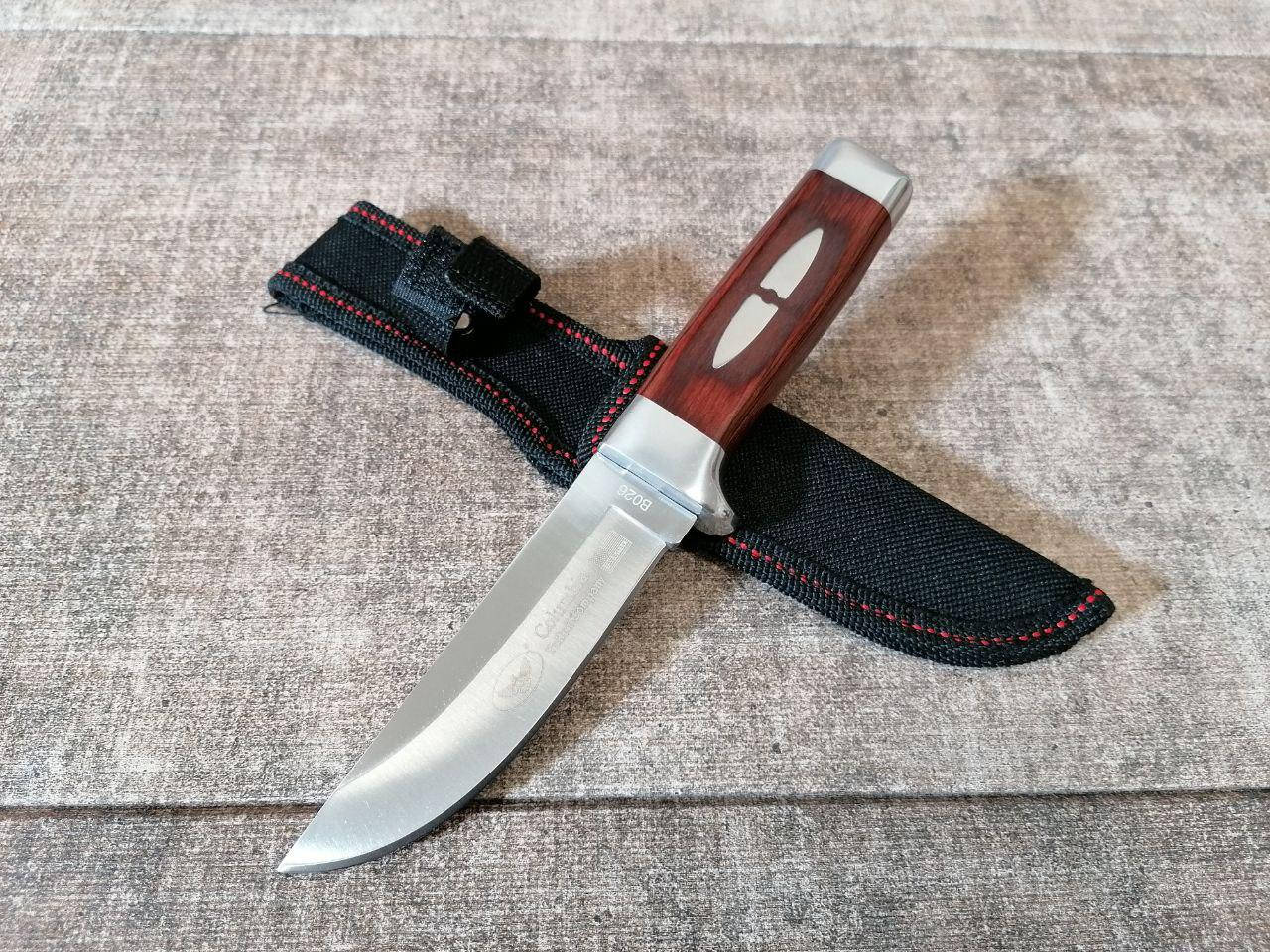 

Охотничий нож RED Нож для охоты и рыбалки Подарок отцу на праздник, Красный