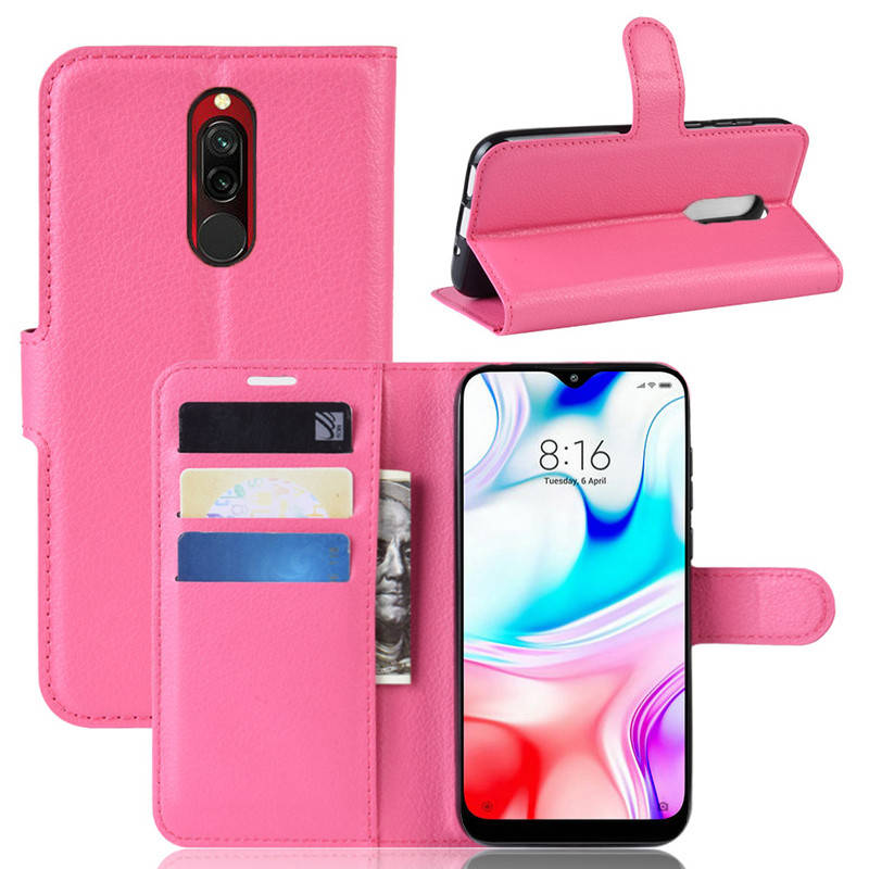 

Чехол-книжка Litchie Wallet для Xiaomi Redmi 8 Rose, Розовый